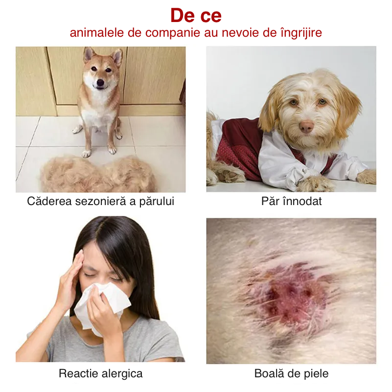 Perie profesională pentru îndepărtarea animalelor de companie