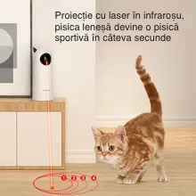 Jucarie interactiva cu laser pentru pisici