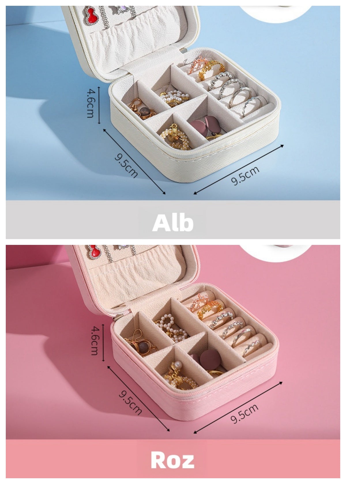 Cutie de bijuterii portabilă și compactă, perfectă pentru călătorii(🎁1+1 Gratuit 🤩)