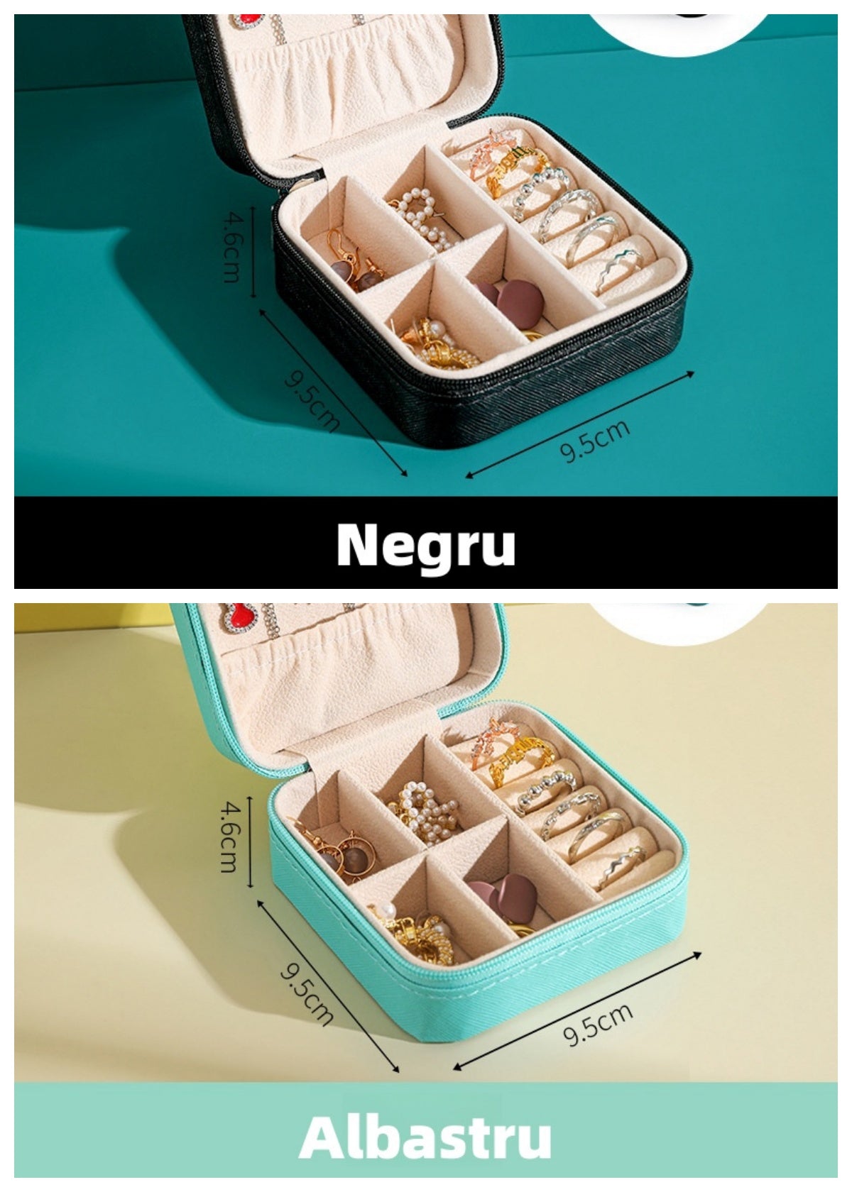Cutie de bijuterii portabilă și compactă, perfectă pentru călătorii(🎁1+1 Gratuit 🤩)