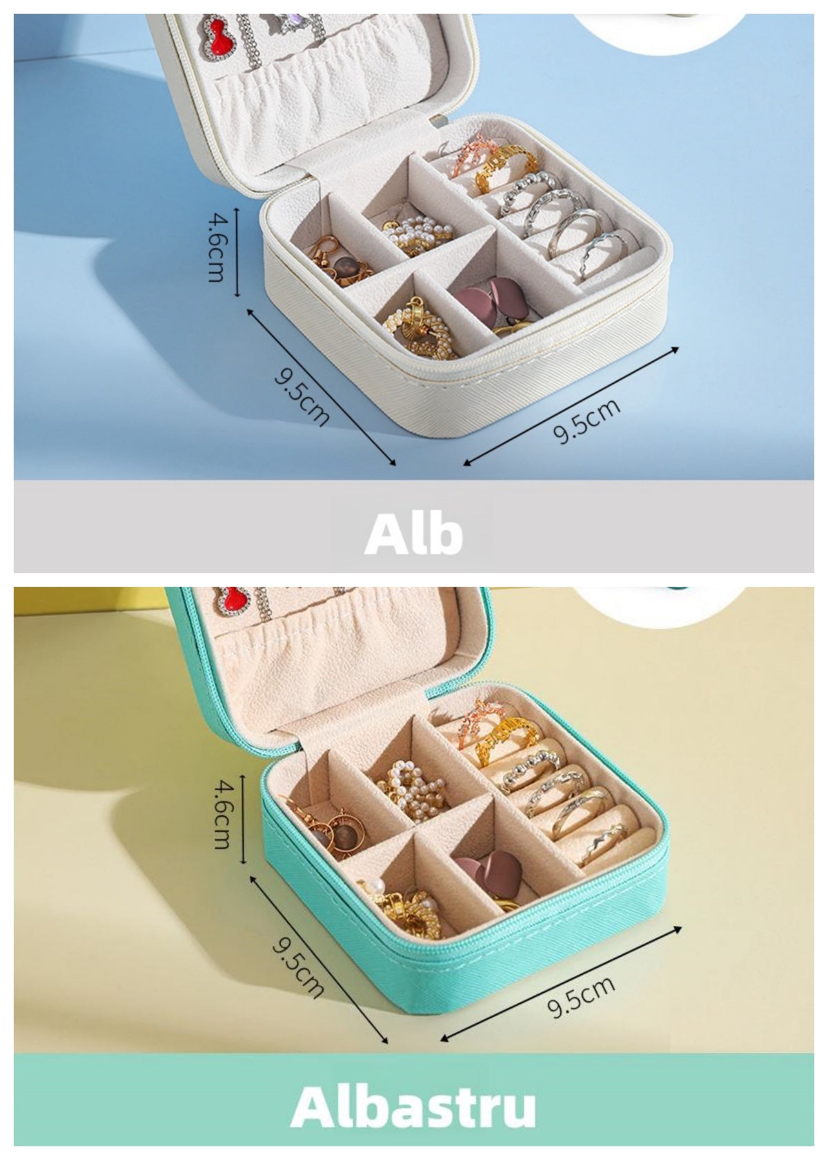 Cutie de bijuterii portabilă și compactă, perfectă pentru călătorii(🎁1+1 Gratuit 🤩)