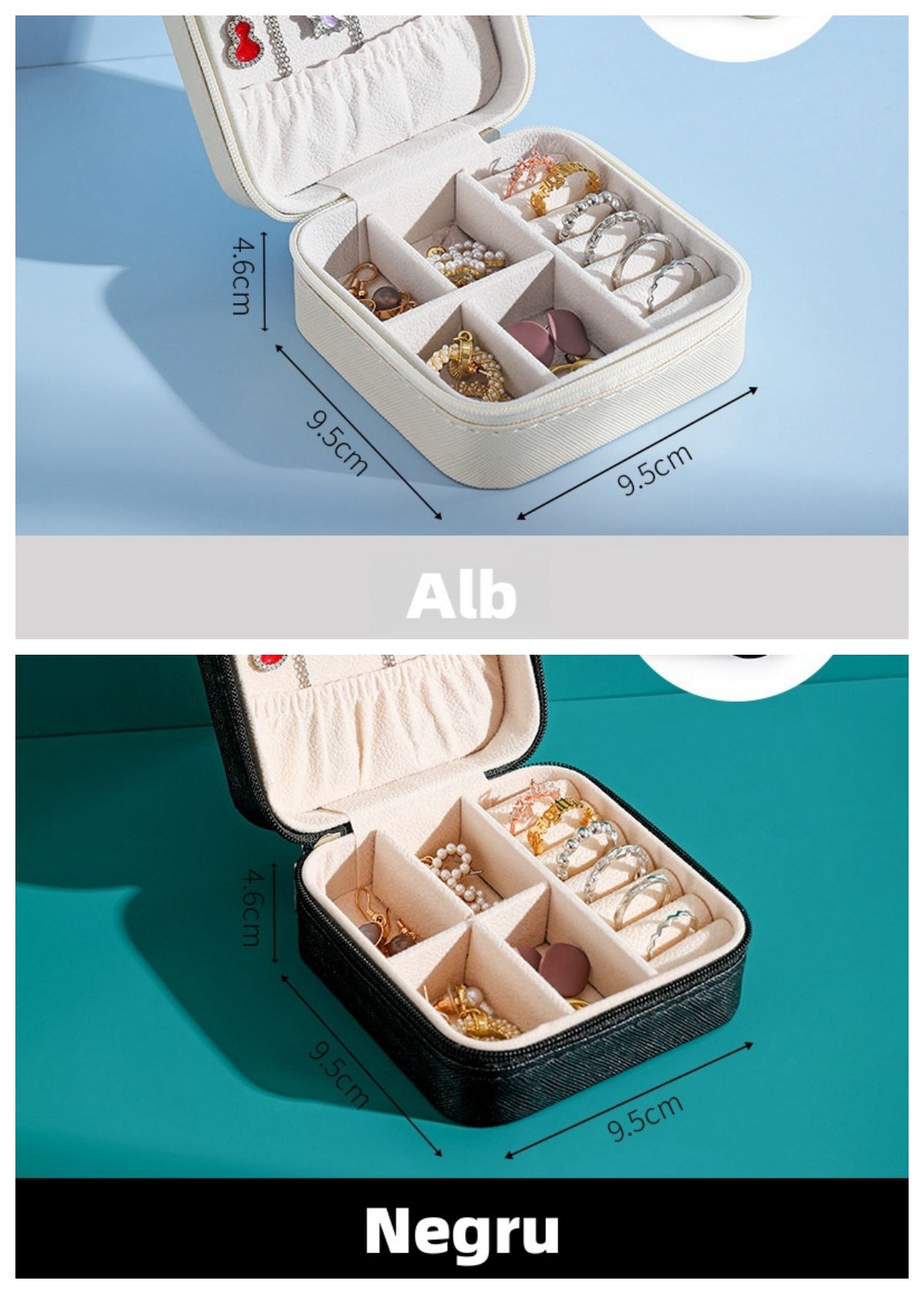 Cutie de bijuterii portabilă și compactă, perfectă pentru călătorii(🎁1+1 Gratuit 🤩)