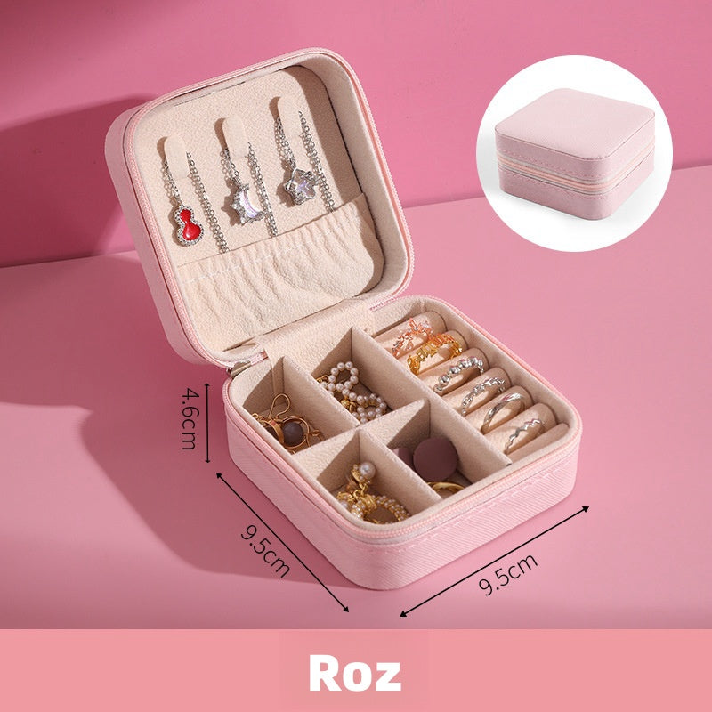 Cutie de bijuterii portabilă și compactă, perfectă pentru călătorii(🎁1+1 Gratuit 🤩)