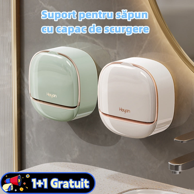 Suport pentru săpun cu capac de scurgere(🎁1+1 Gratuit 🤩)