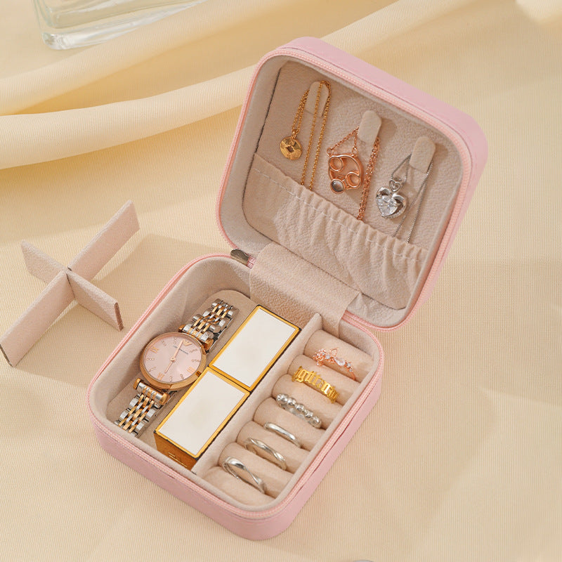 Cutie de bijuterii portabilă și compactă, perfectă pentru călătorii(🎁1+1 Gratuit 🤩)