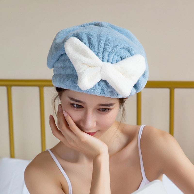 Pălărie de uscat cu fundiță Absorbție puternică de apă (🎁1+1 Gratuit 🤩)
