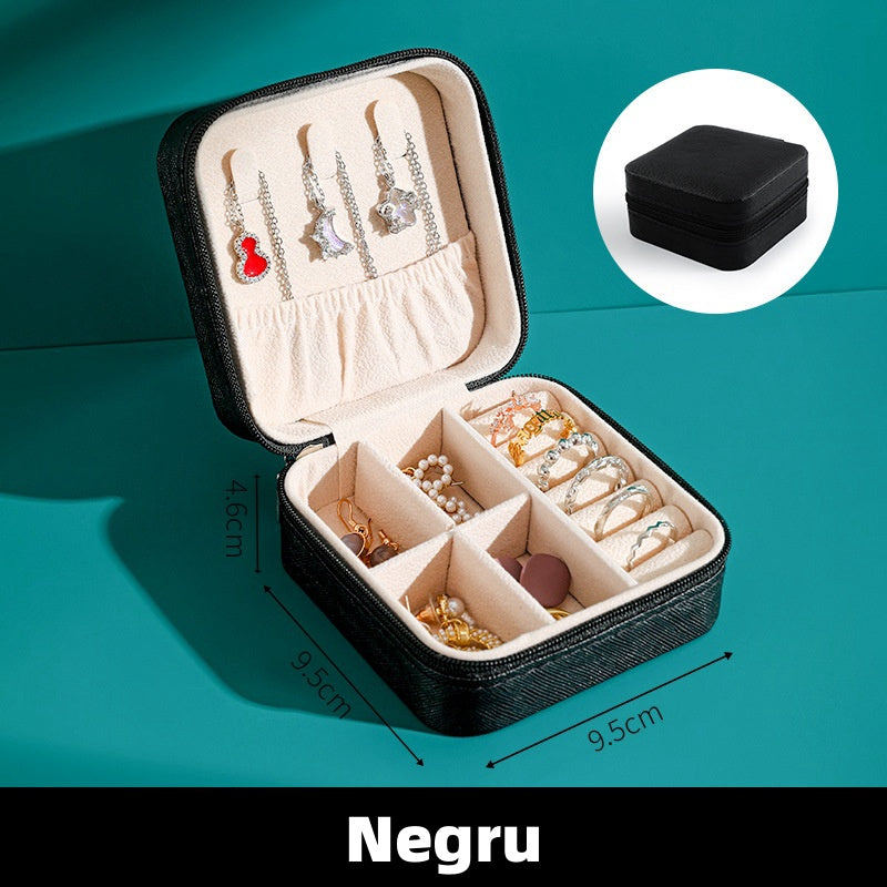 Cutie de bijuterii portabilă și compactă, perfectă pentru călătorii(🎁1+1 Gratuit 🤩)