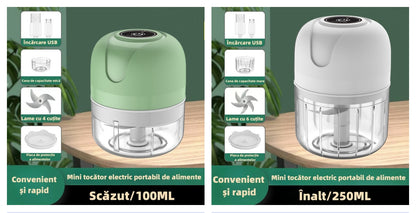 Mini tocător electric portabil de alimente/Robot de bucătărie pentru bebeluși