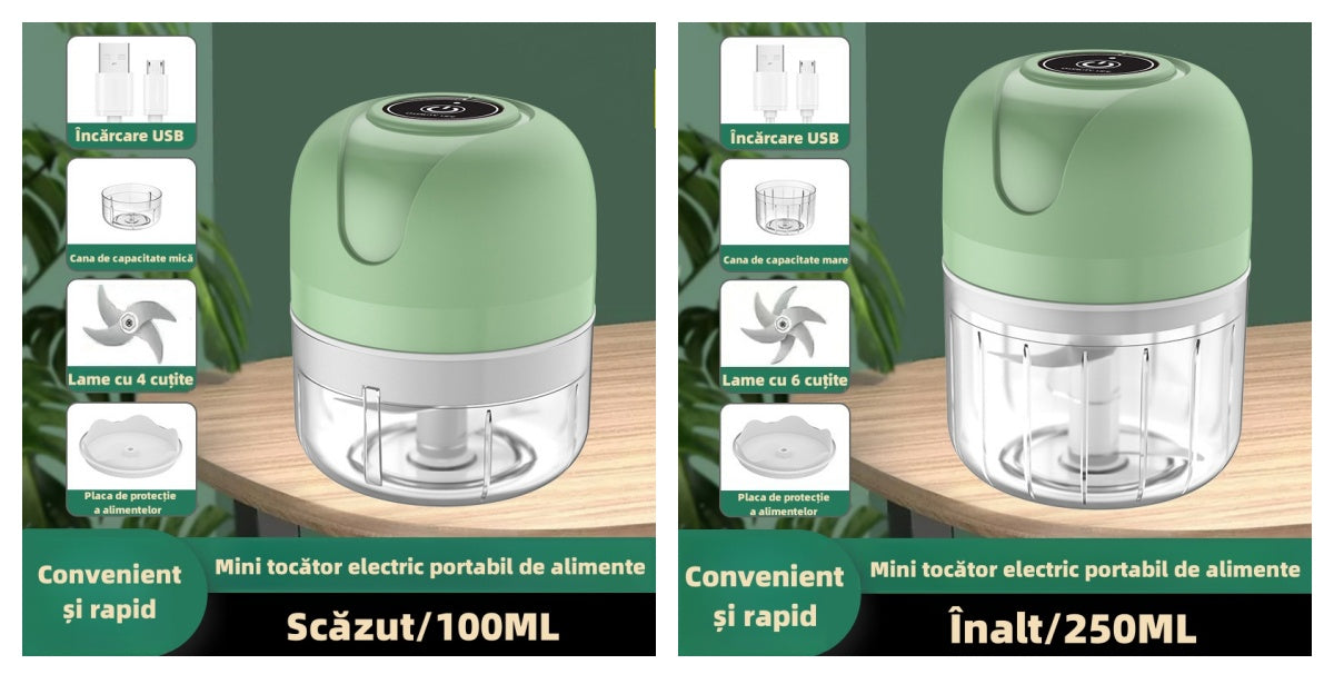 Mini tocător electric portabil de alimente/Robot de bucătărie pentru bebeluși