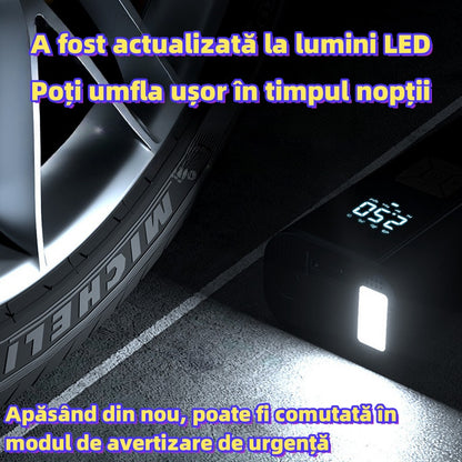 Pompă de aer portabilă multifuncțională pentru anvelope auto