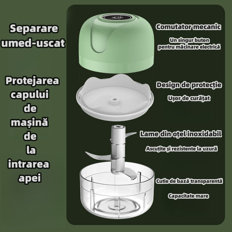 Mini tocător electric portabil de alimente/Robot de bucătărie pentru bebeluși