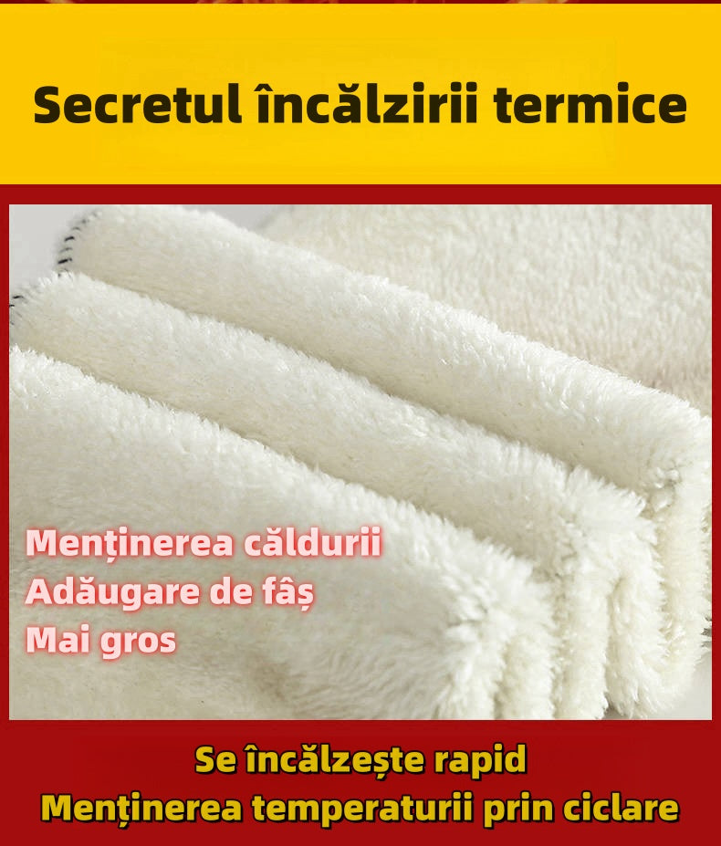 Mărime mare larna Mai gros Lână de oaie Pantaloni de bumbac Pantaloni termici talie înaltă