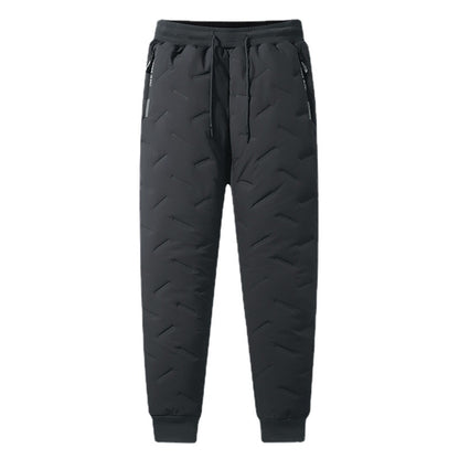 Mărime mare larna  Mai gros Lână de oaie Pantaloni de bumbac pentru sport，Unisex